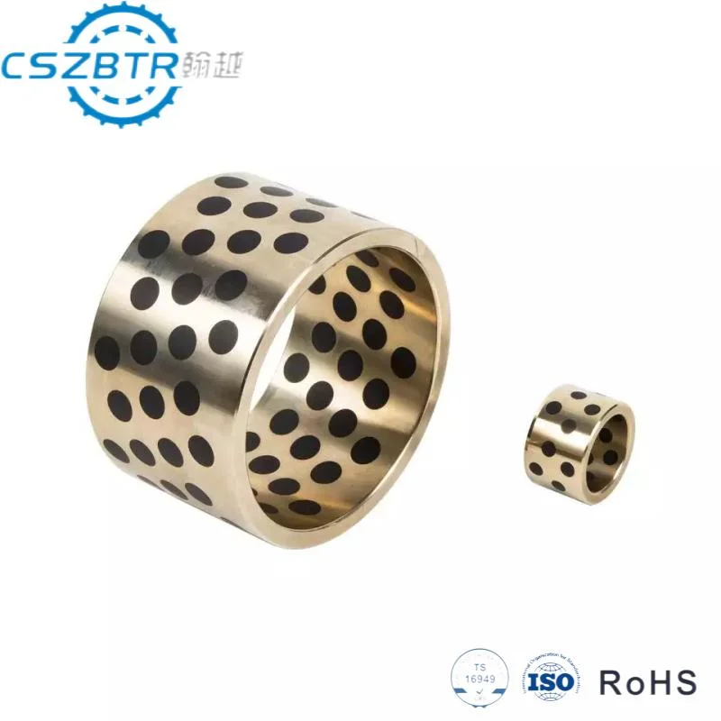 25.5*30.5*65 Bronze Bushing with Graphite Plugs Oilless Bearing Machinery Part Bearing Bush